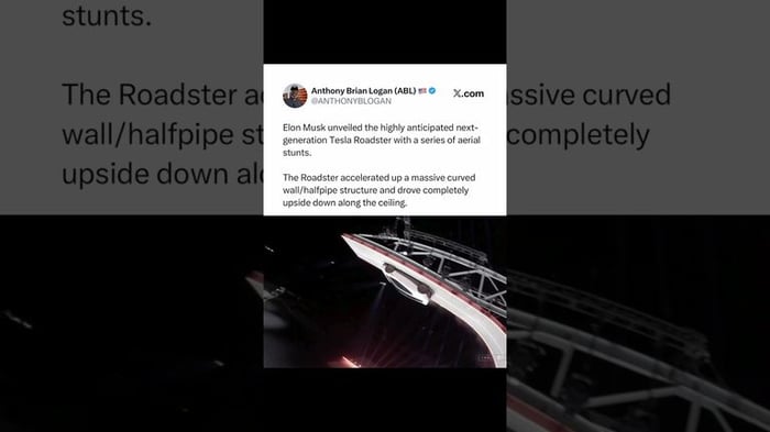 Tesla Roadster Drove Upside Down And Flipped!