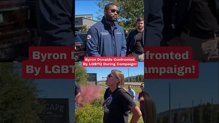 Byron Donalds CONFRONTED By LGBTQ On Campaign Trail!