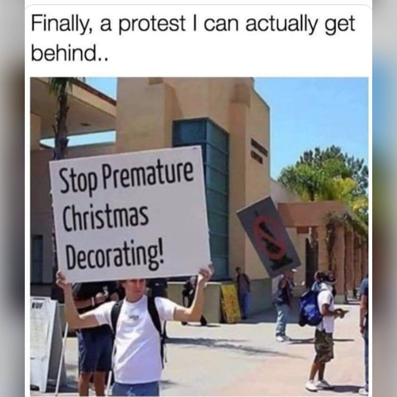Premature Christmas Decorating
